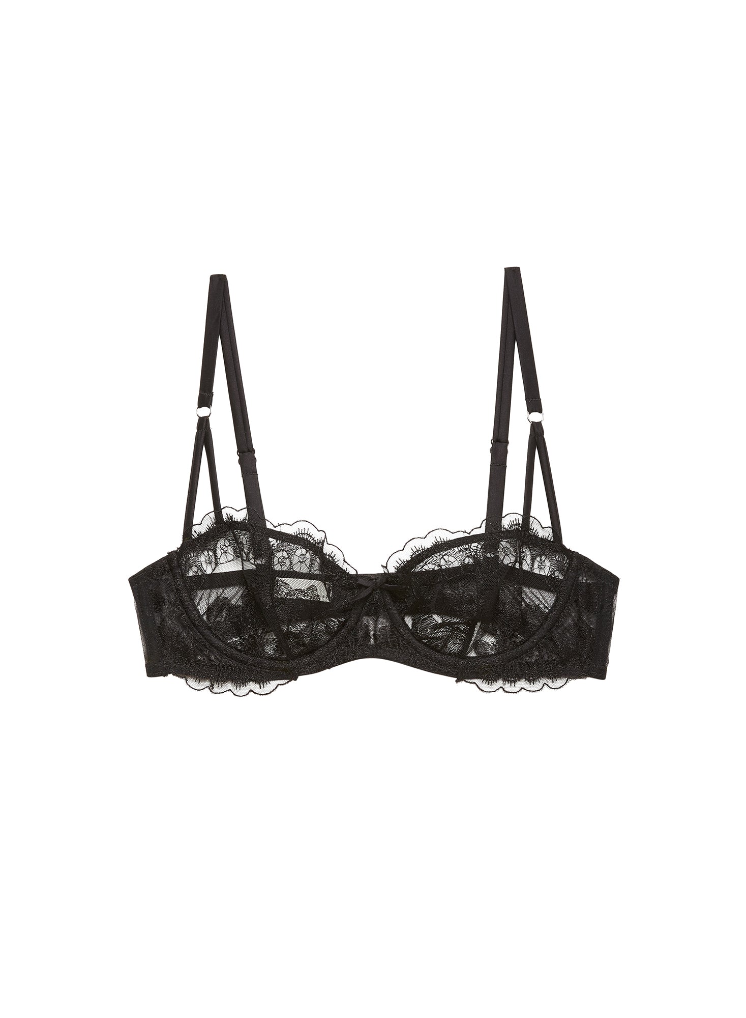 Mila Balconette-bra- black-flat