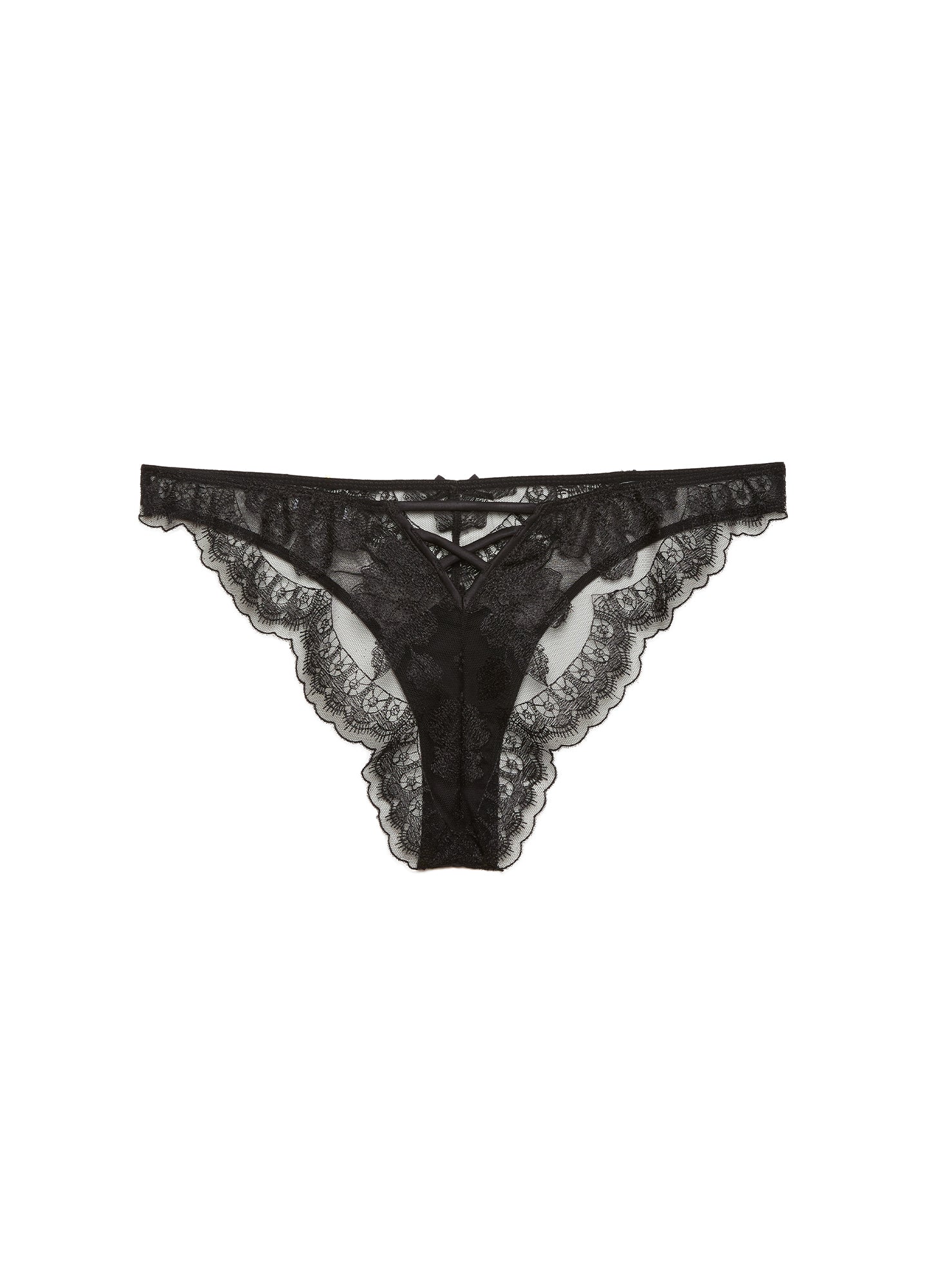 Mila Cheeky- black- flat- fleur du mal