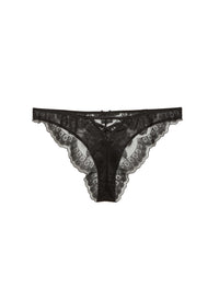 Mila Cheeky- black- flat- fleur du mal