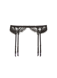 Mila Garter Belt-black- flat