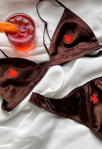 Negroni Embroidered Luxe Thong