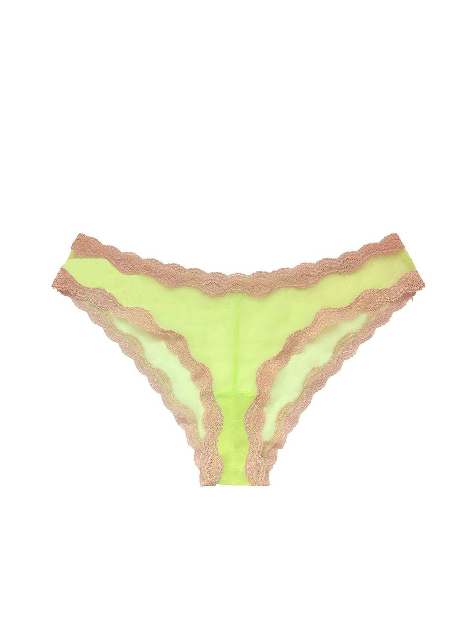 Neon lemon - Sheer Tulle Bikini | Fleur du Mal