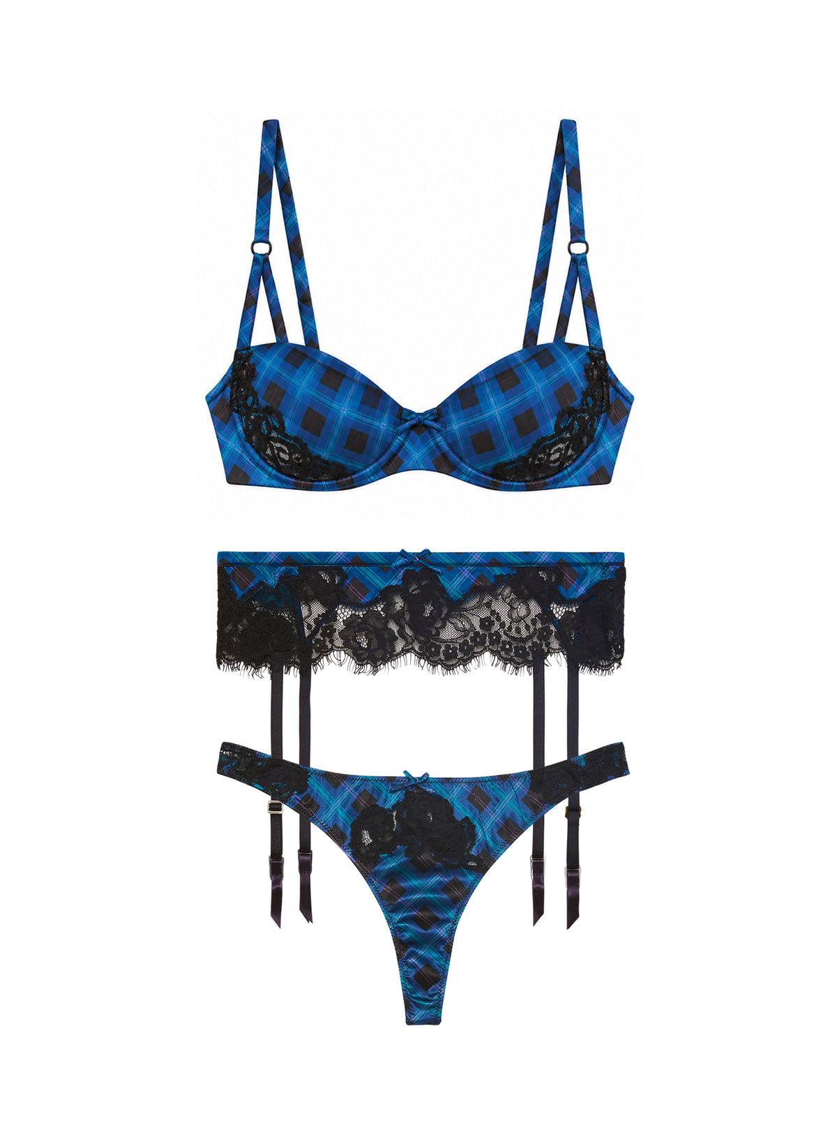 Juliet Lace Tartan Set-Fleur du Mal-flat
