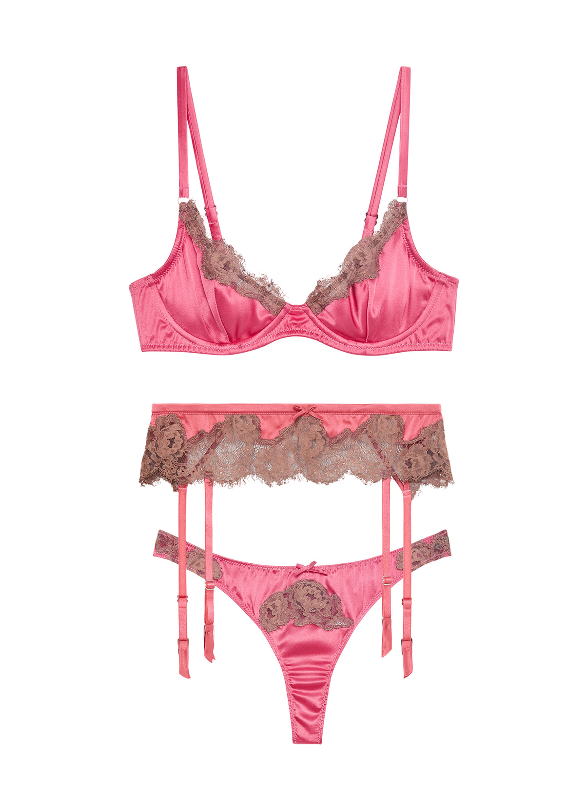 Juliet Lace Fraise Set-Fleur du Mal-flat