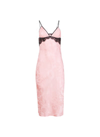 Butterfly Jacquard Slip Dress