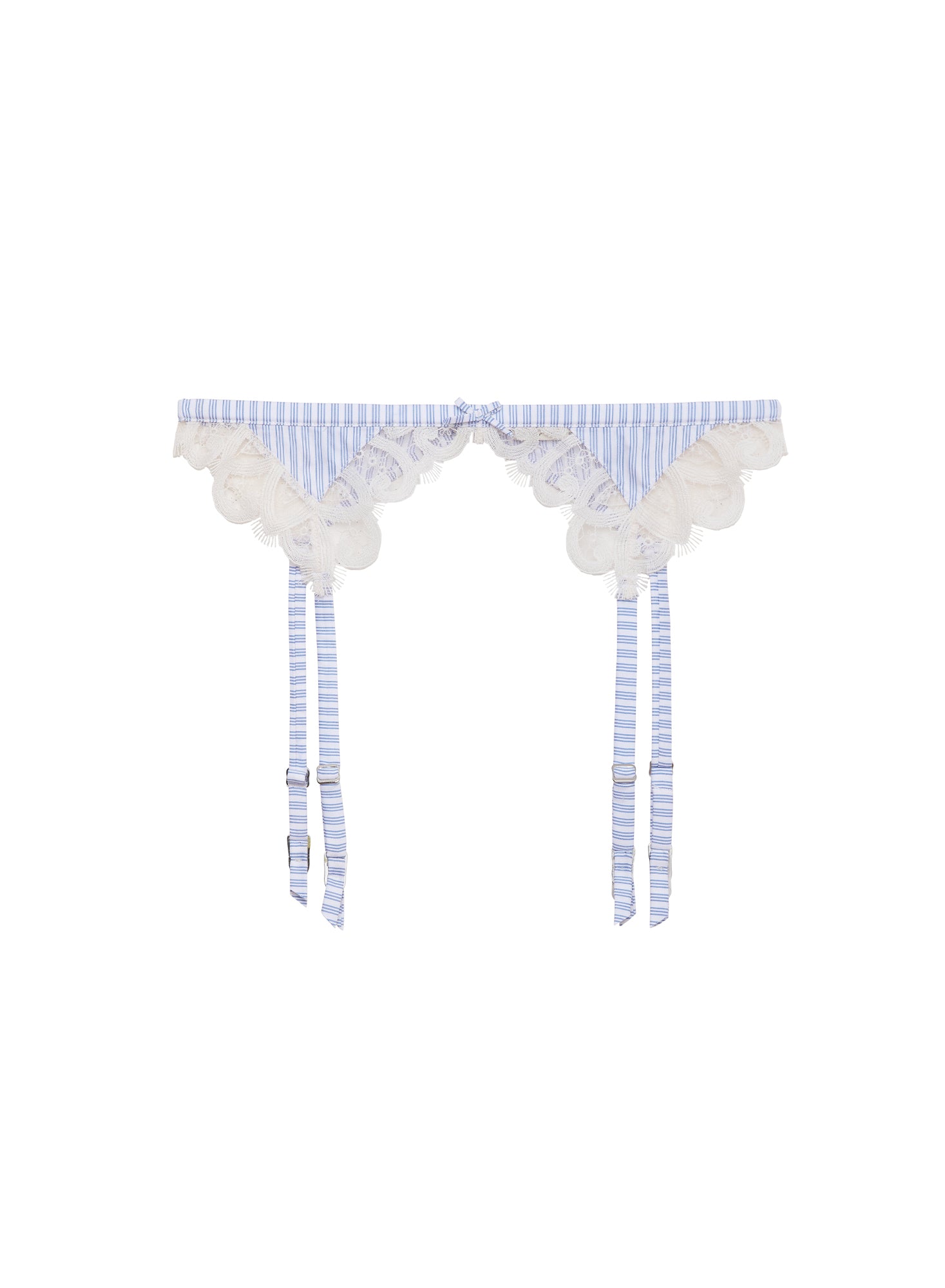 Hampton Poplin Garter Belt-Fleur du Mal-flat