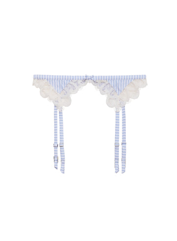 Hampton Poplin Garter Belt-Fleur du Mal-flat