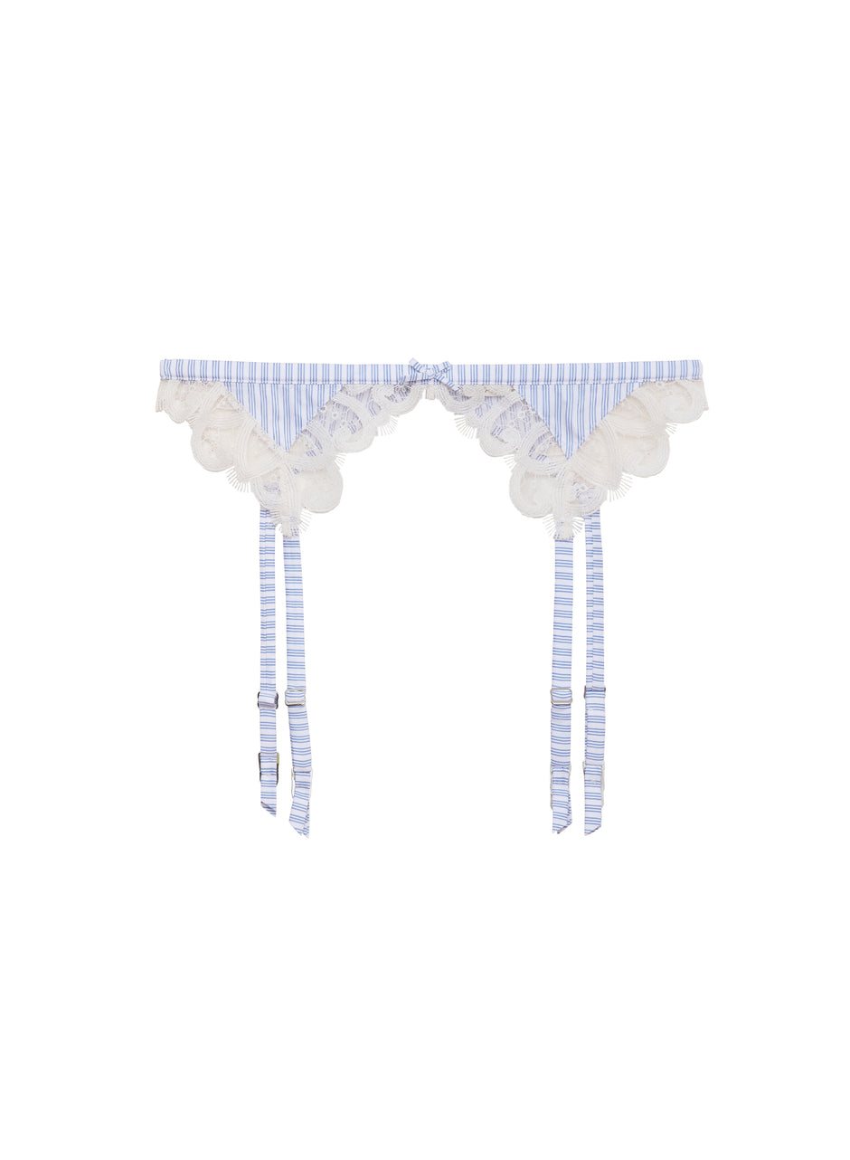 East hampton stripe - Hampton Poplin Garter Belt | Fleur du Mal