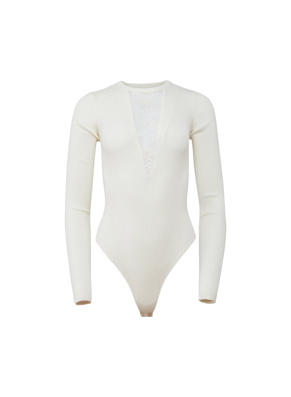 Ivory - Quinn Bodysuit | Fleur du Mal