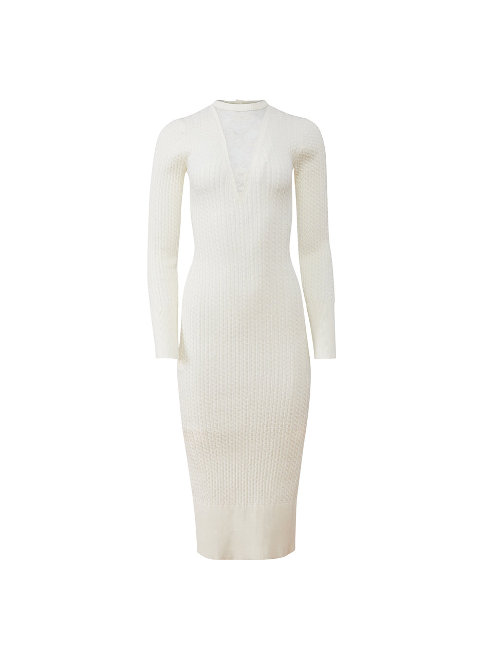 Ivory - Quinn Midi Dress | Fleur du Mal