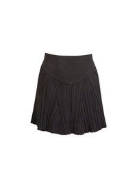 Rib Flared Skirt