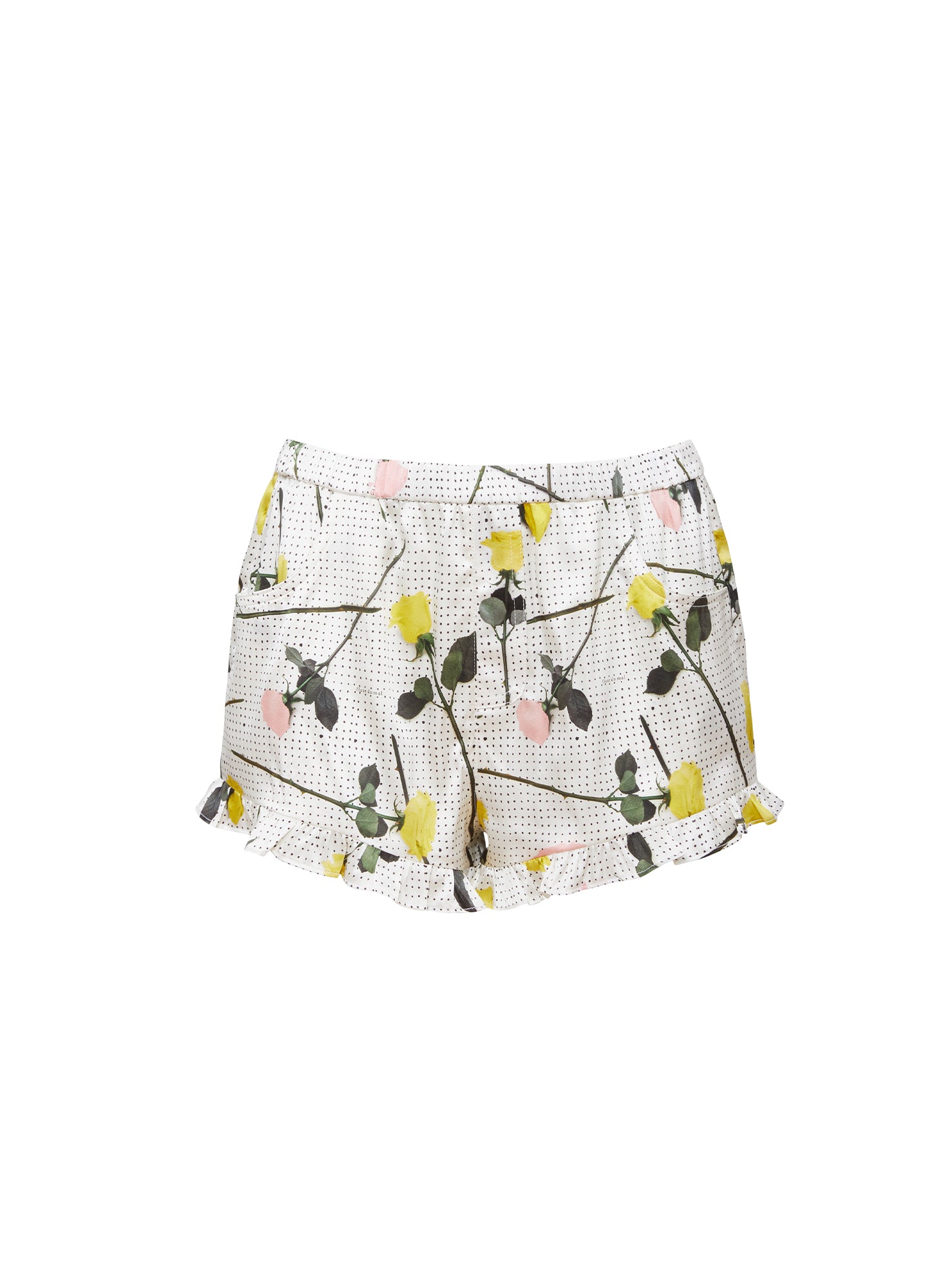 Ruffle Short-Yellow- Ivory- Fleur du Mal