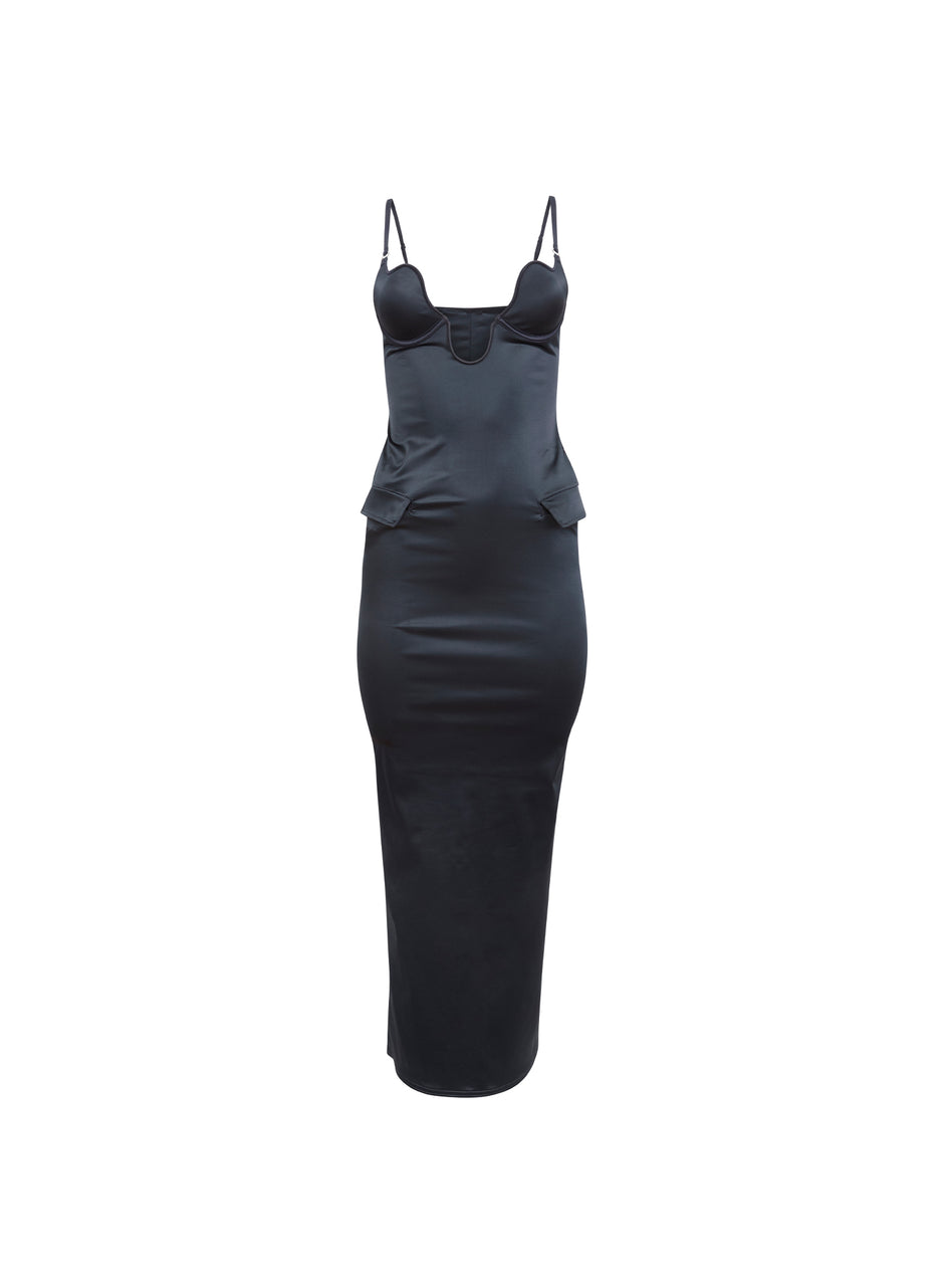 Black - Seduce-U Plunge Dress | Fleur du Mal