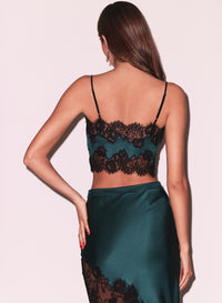 Silk & Lace Bandeau Top