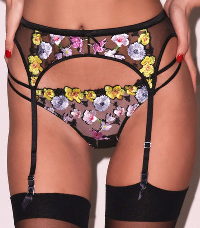 Lace & Silk Garter Belts for Women Fleur du Mal Lace & Silk Garter Belts for Women Fleur du Mal