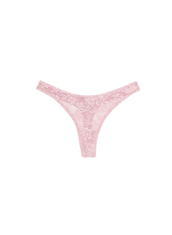 Ballet pink - Le Stretch Lace Thong | Fleur du Mal