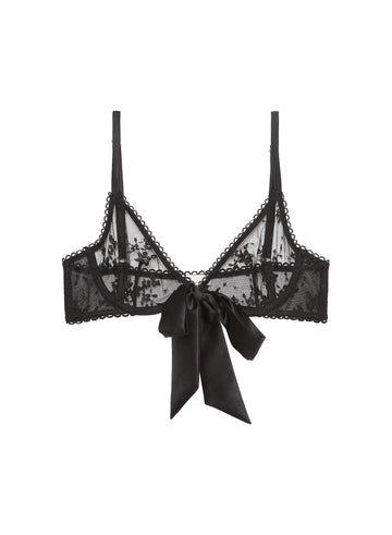 Black - Untie Me Demi Bra | Fleur du Mal