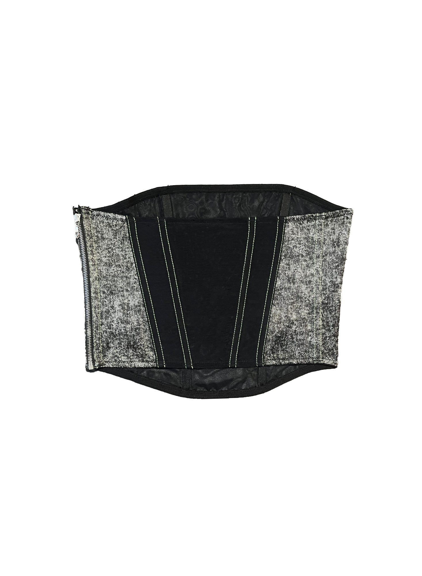Silk Corset Top-grey-fleur du mal
