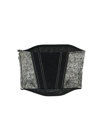 Silk Corset Top-grey-fleur du mal