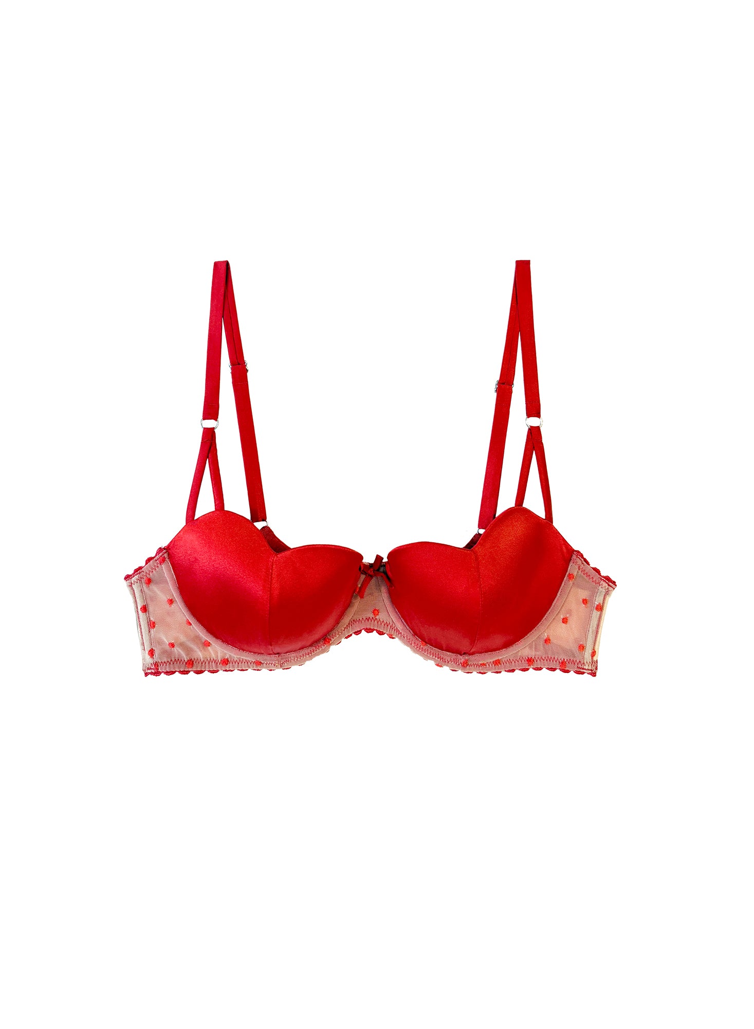 Body - Amour bra in red- Fleur du Mal-flat