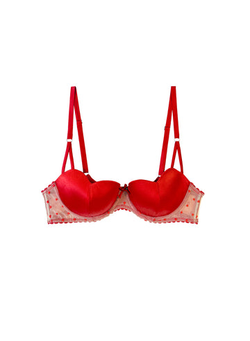Body - Amour bra in red- Fleur du Mal-flat