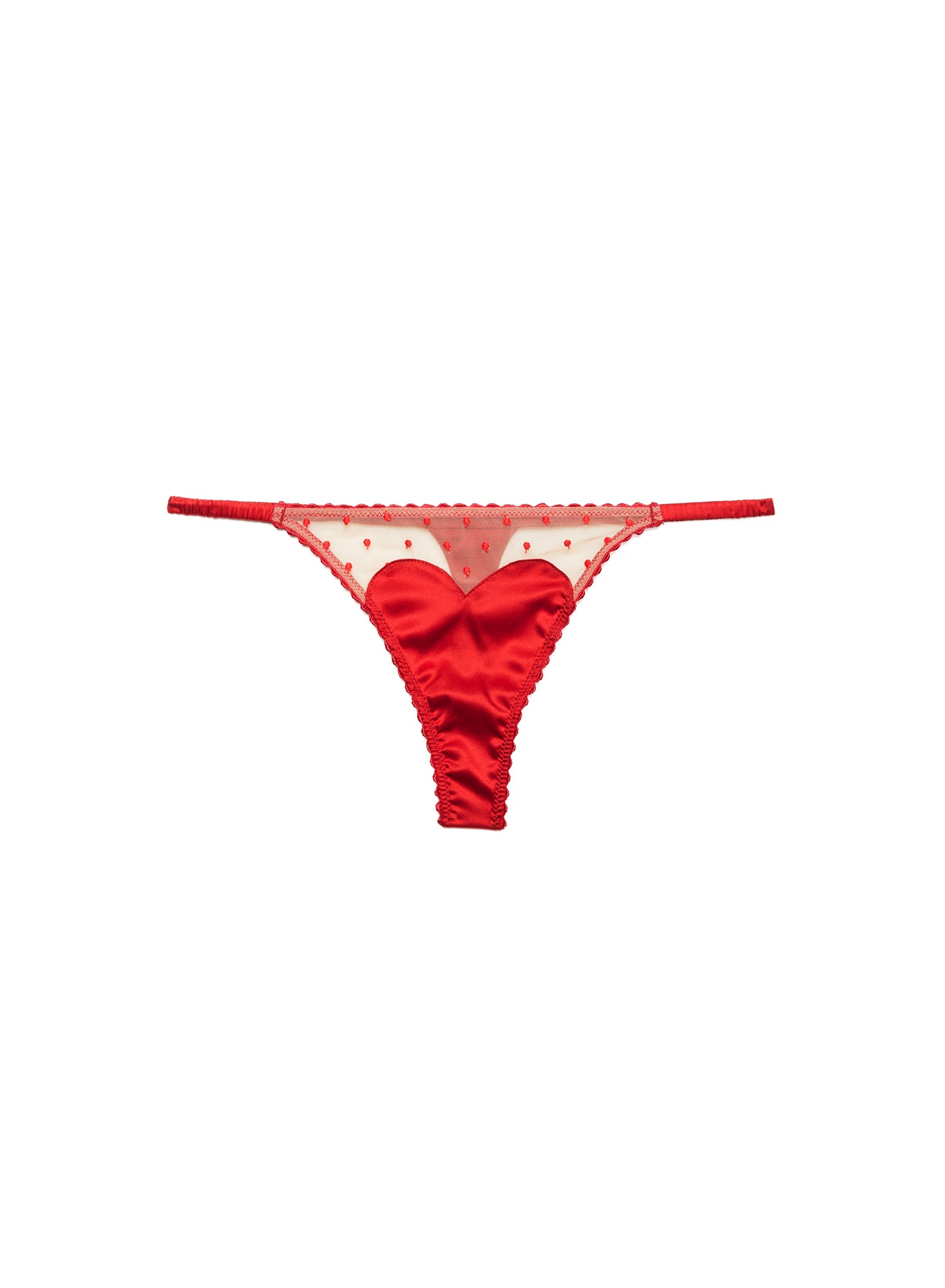 Amour bra & thong in red- Fleur du Mal-flat