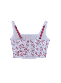 Rose Jacquard Corset Top