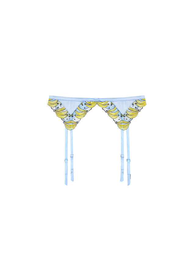 Ice queen - Banana Embroidery Garter Belt | Fleur du Mal