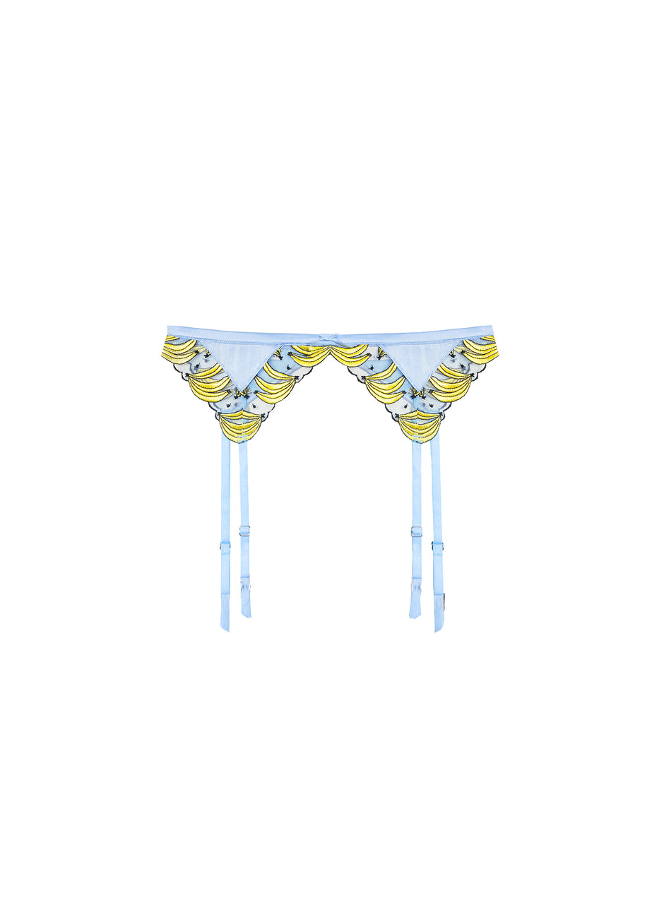 Ice queen - Banana Embroidery Garter Belt | Fleur du Mal