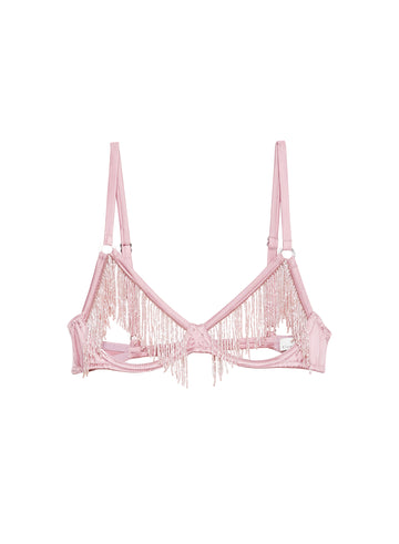 Rosebud - Beaded Fringe Ouvert Bra | Fleur du Mal