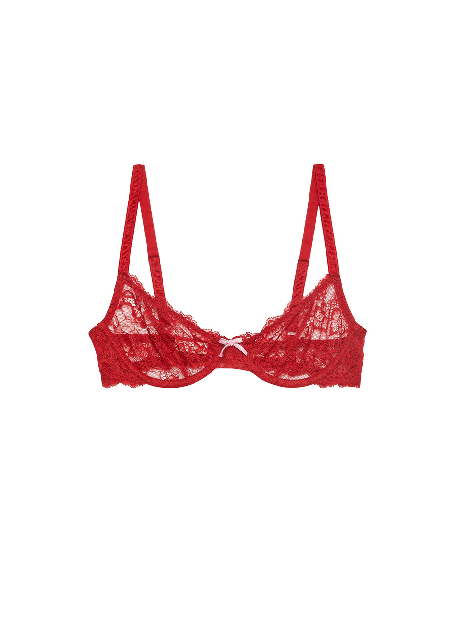 Rouge - Bianca Lace Bra | Fleur du Mal