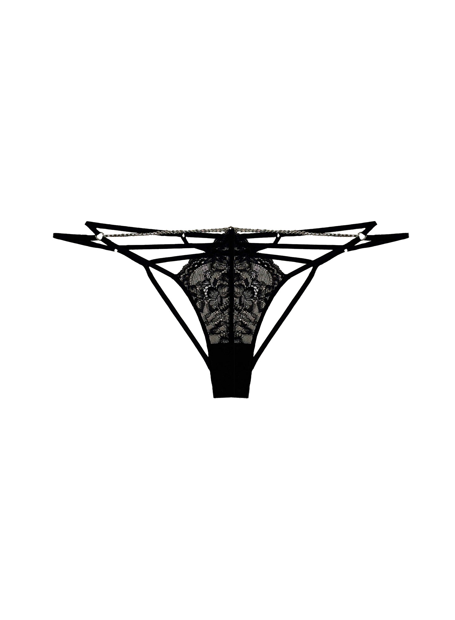 Bianca Chain Panty in black- Fleur Du Mal