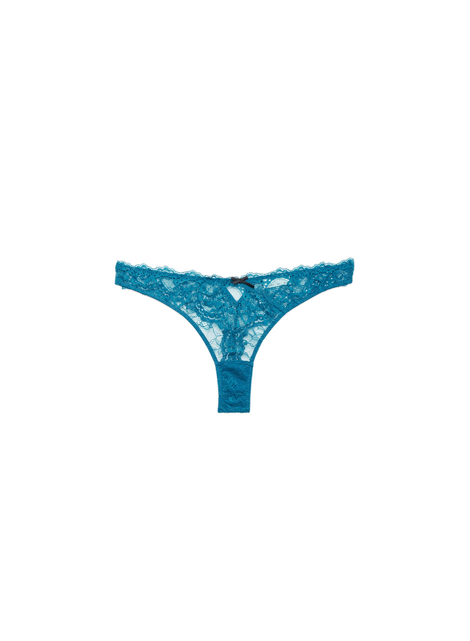 Aquamarine - Bianca Lace Thong | Fleur du Mal