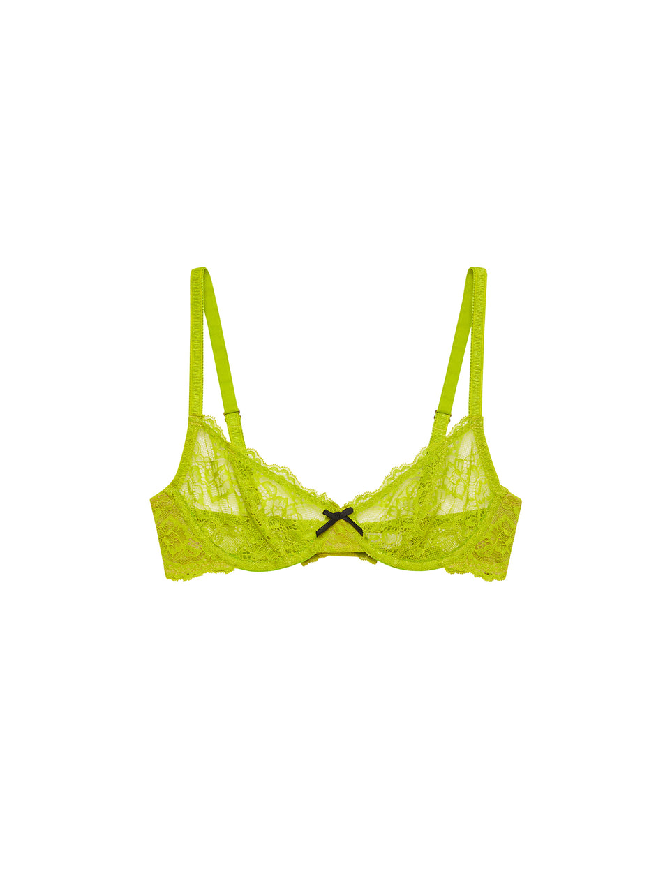 Lime punch - Bianca Lace Bra | Fleur du Mal
