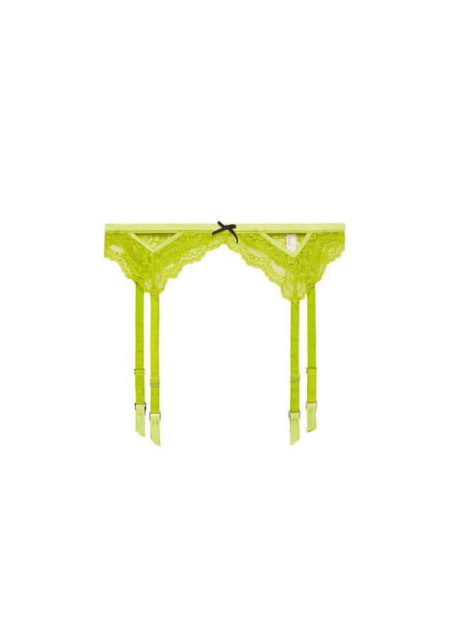 Lime punch - Bianca Lace Garter Belt | Fleur du Mal