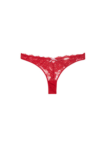 Rouge - Bianca Lace Thong | Fleur du Mal