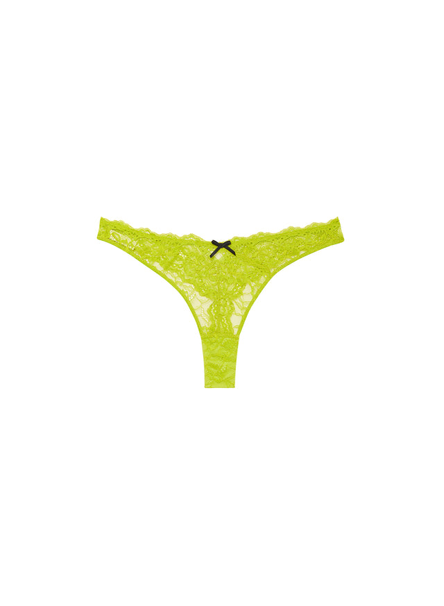 Lime punch - Bianca Lace Thong | Fleur du Mal