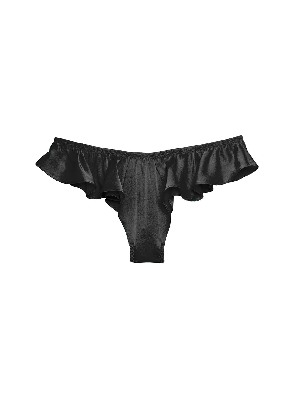 Black - Luxe Flutter Panty | Fleur du Mal