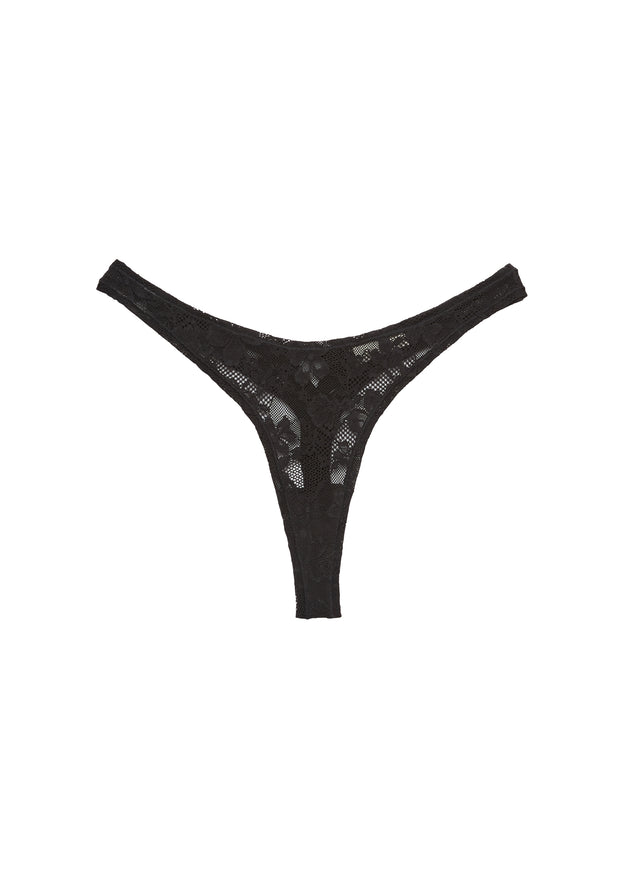 Bright jade - Le Stretch Lace Thong | Fleur du Mal