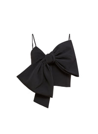 Blair Bow Top in black