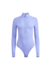 Rib Collared Bodysuit