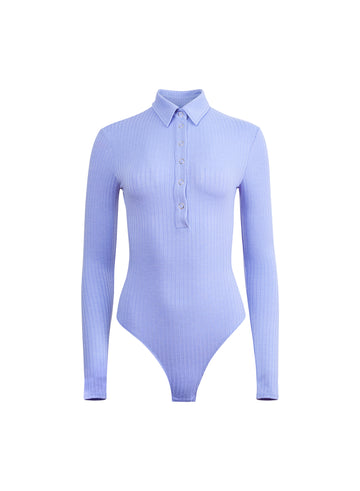 Evergreen - Rib Collared Bodysuit | Fleur du Mal