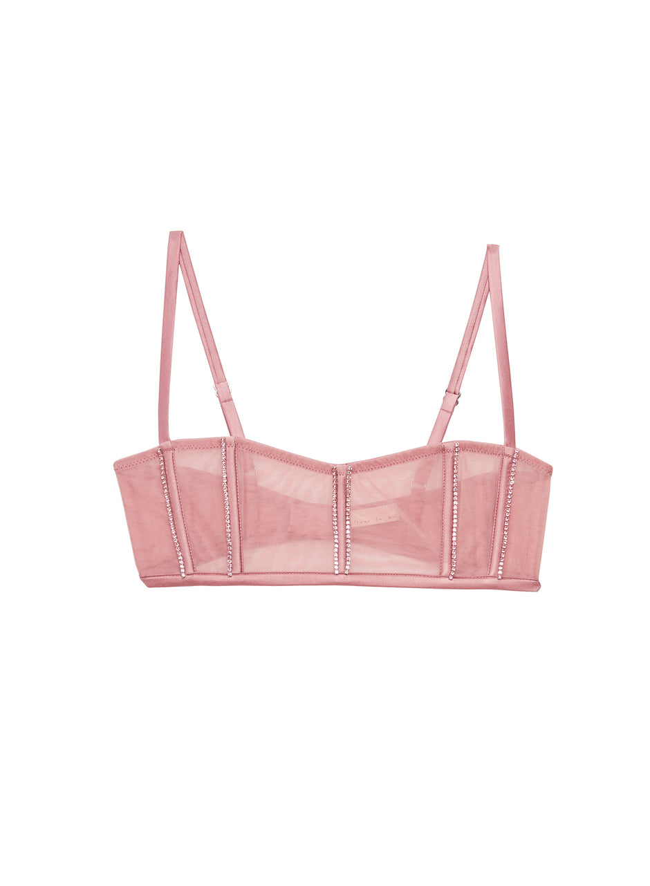 Rose gold - Brilliant Boned Bralette | Fleur du Mal