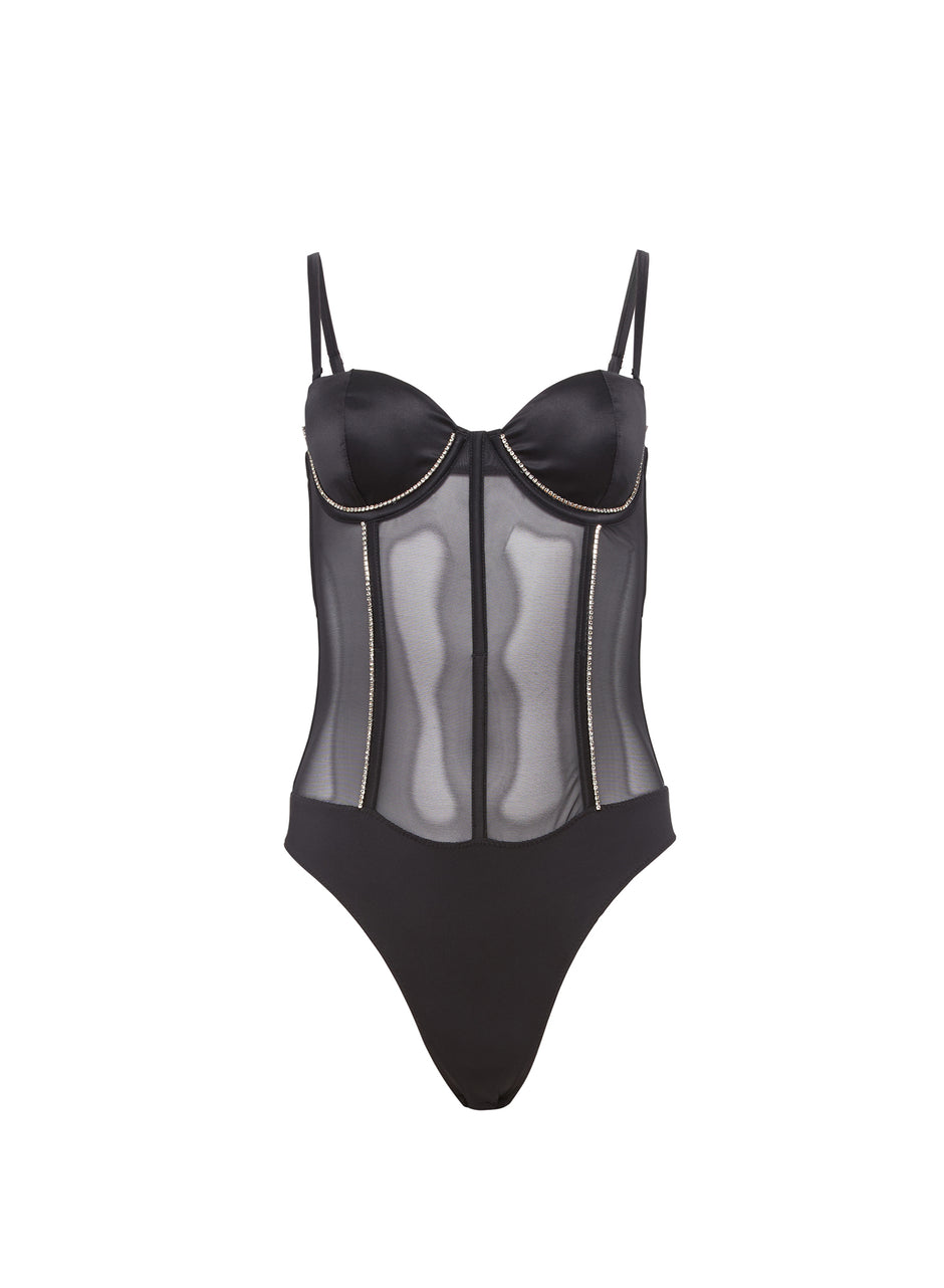 Black - Brilliant Bodysuit | Fleur du Mal