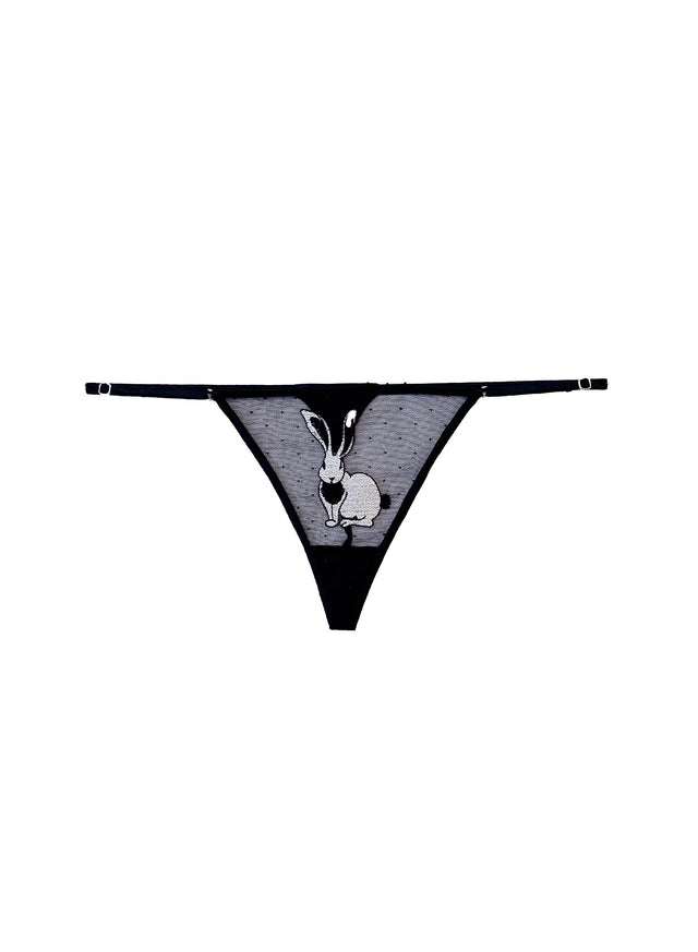 Black - Bunny V-String | Fleur du Mal