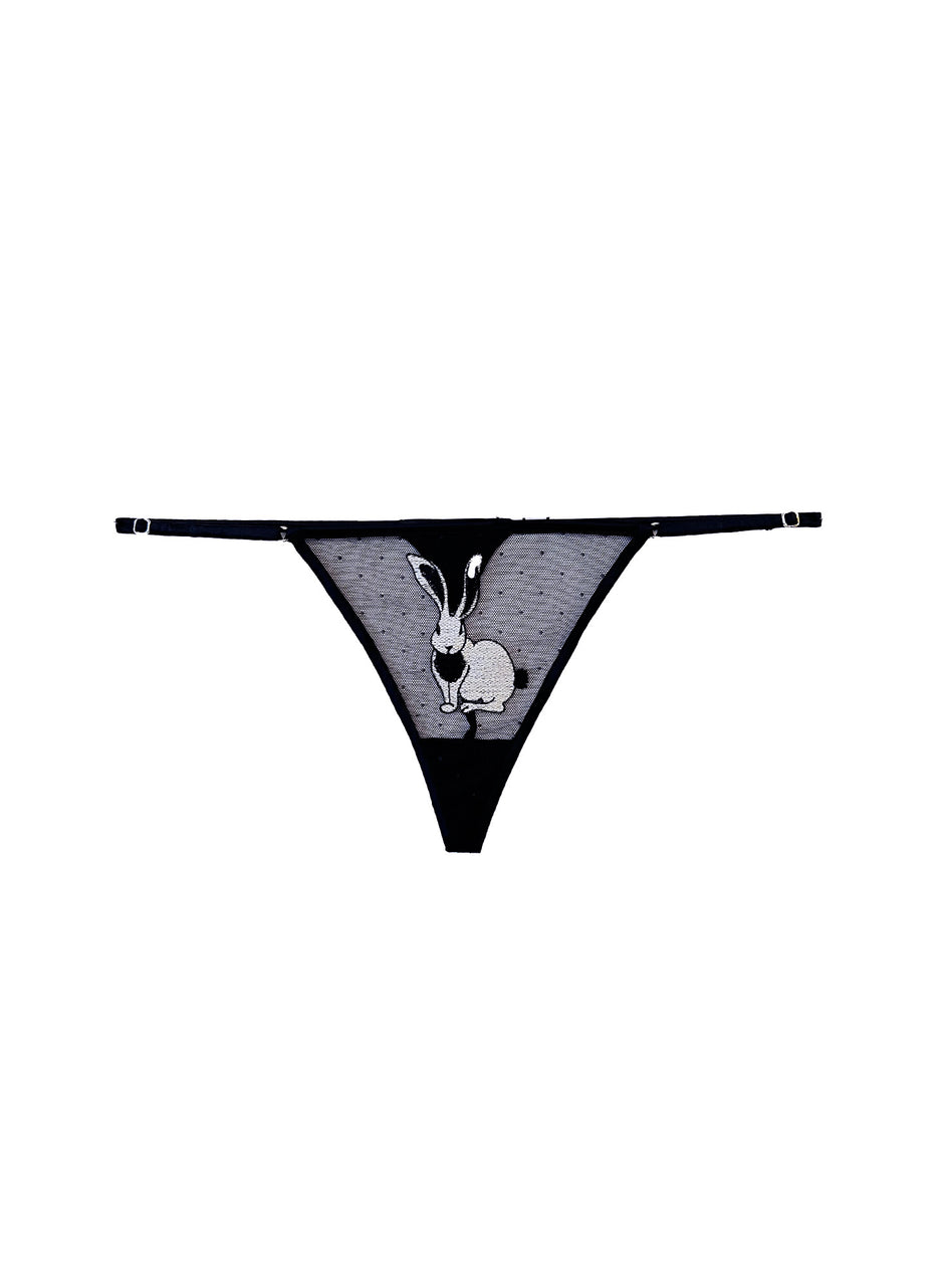 Black - Bunny V-String | Fleur du Mal