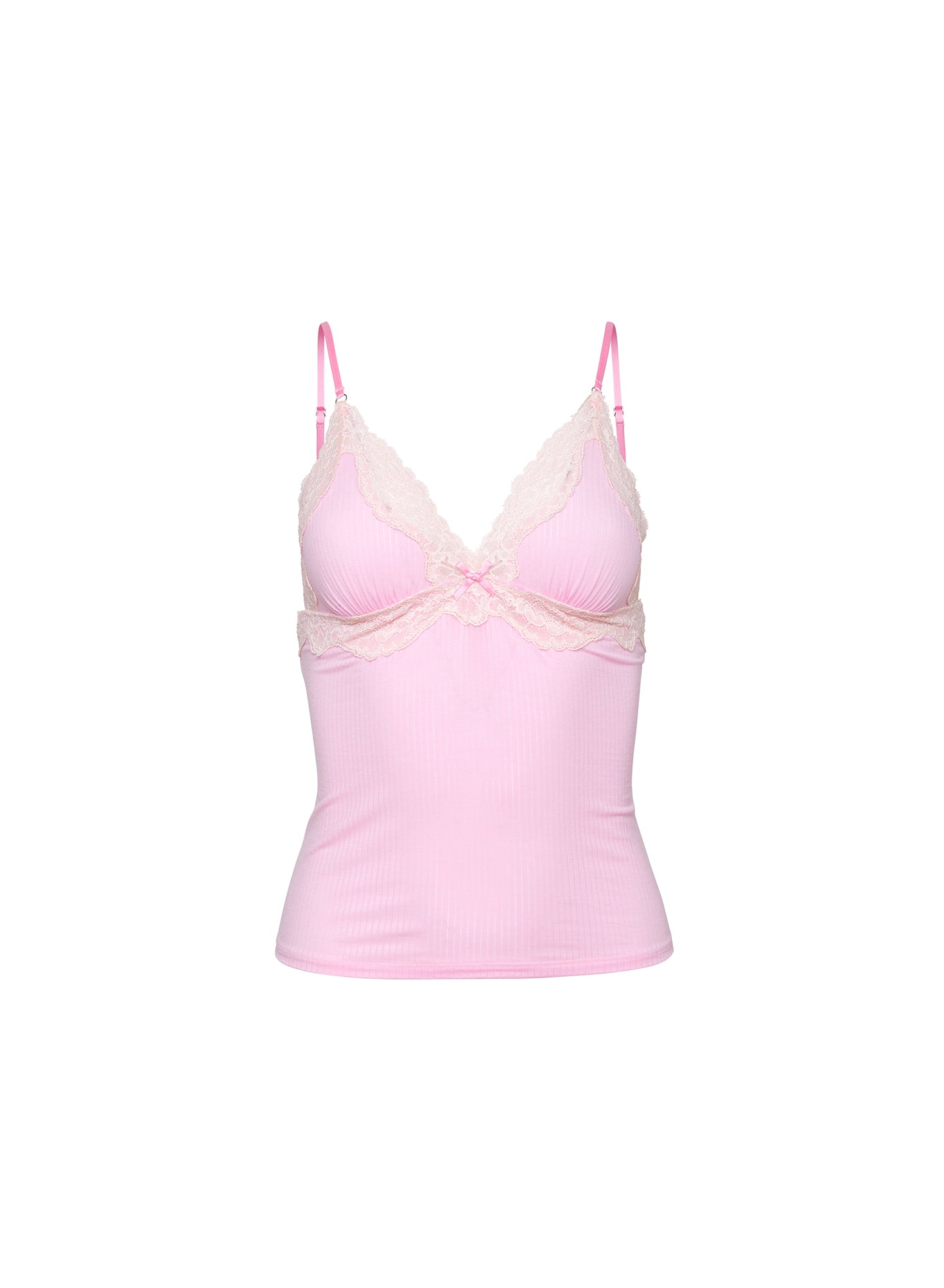 Butter Rib Cami-pink fleur du mal