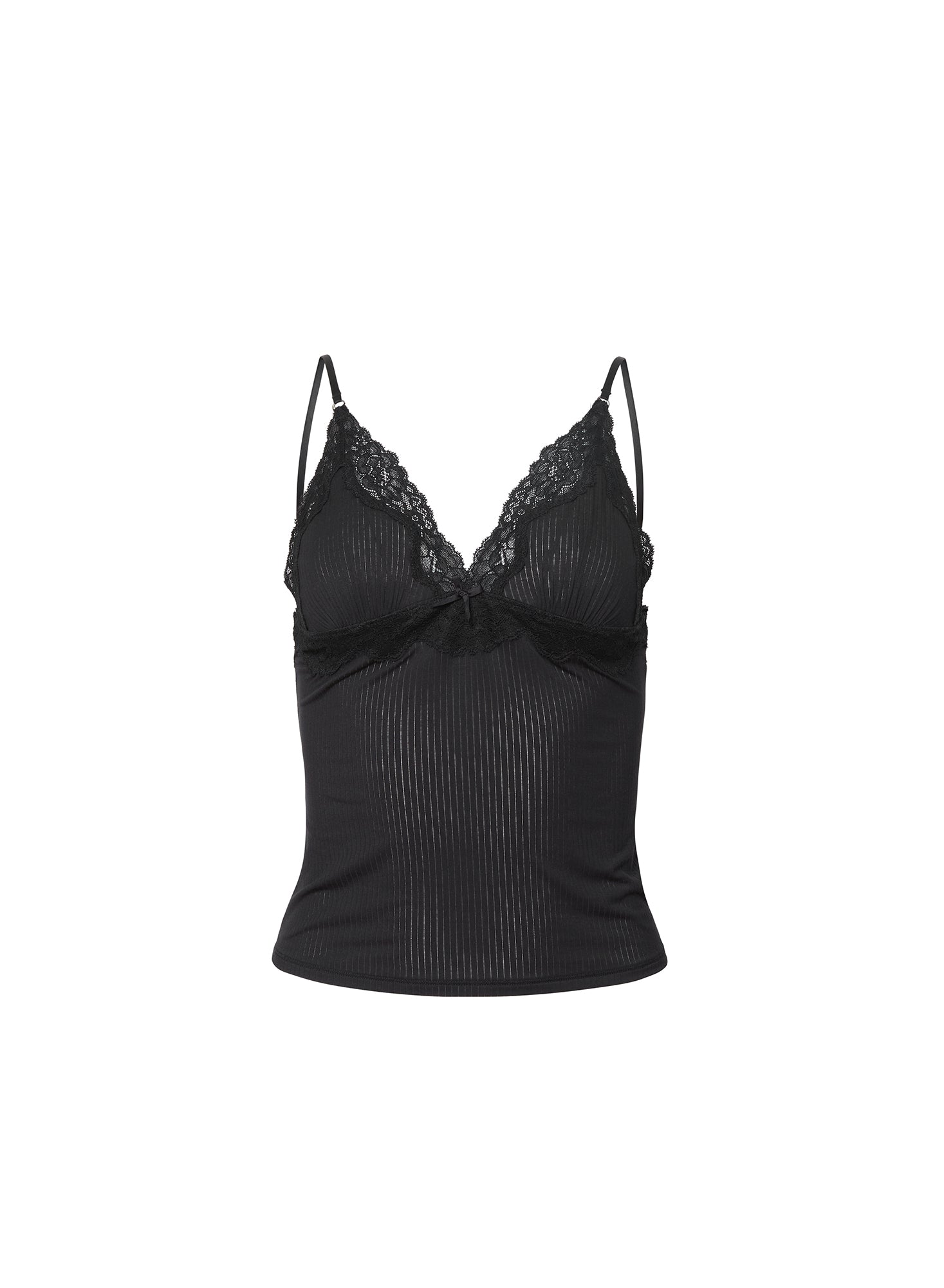 Butter Rib Cami-Black- Fleur du mal-