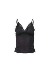 Butter Rib Cami-Black- Fleur du mal-