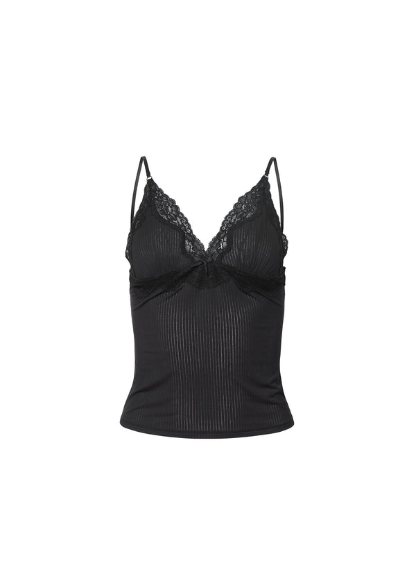 Black - Butter Rib Cami | Fleur du Mal